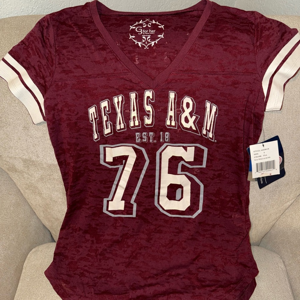 Texas A&M Women's Short Sleeve Tee - Maroon